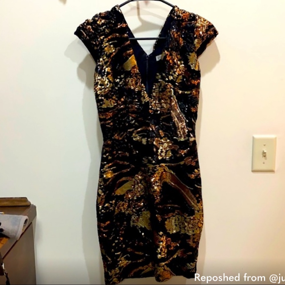 Dress the Population Multi sequin mini dress